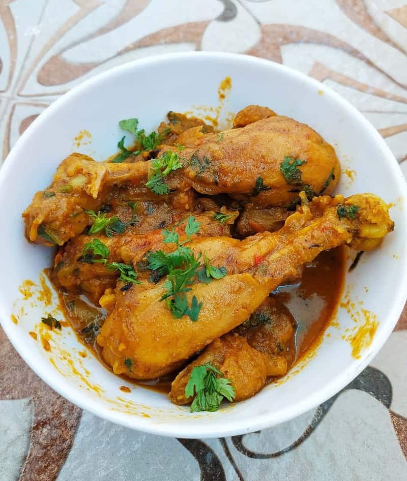 Bengali style chicken kosha (curry)