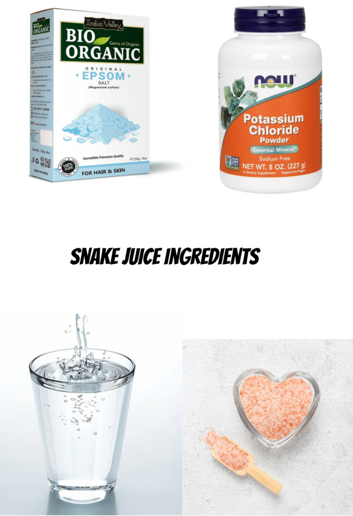 ingredients for snake juice diet recipe